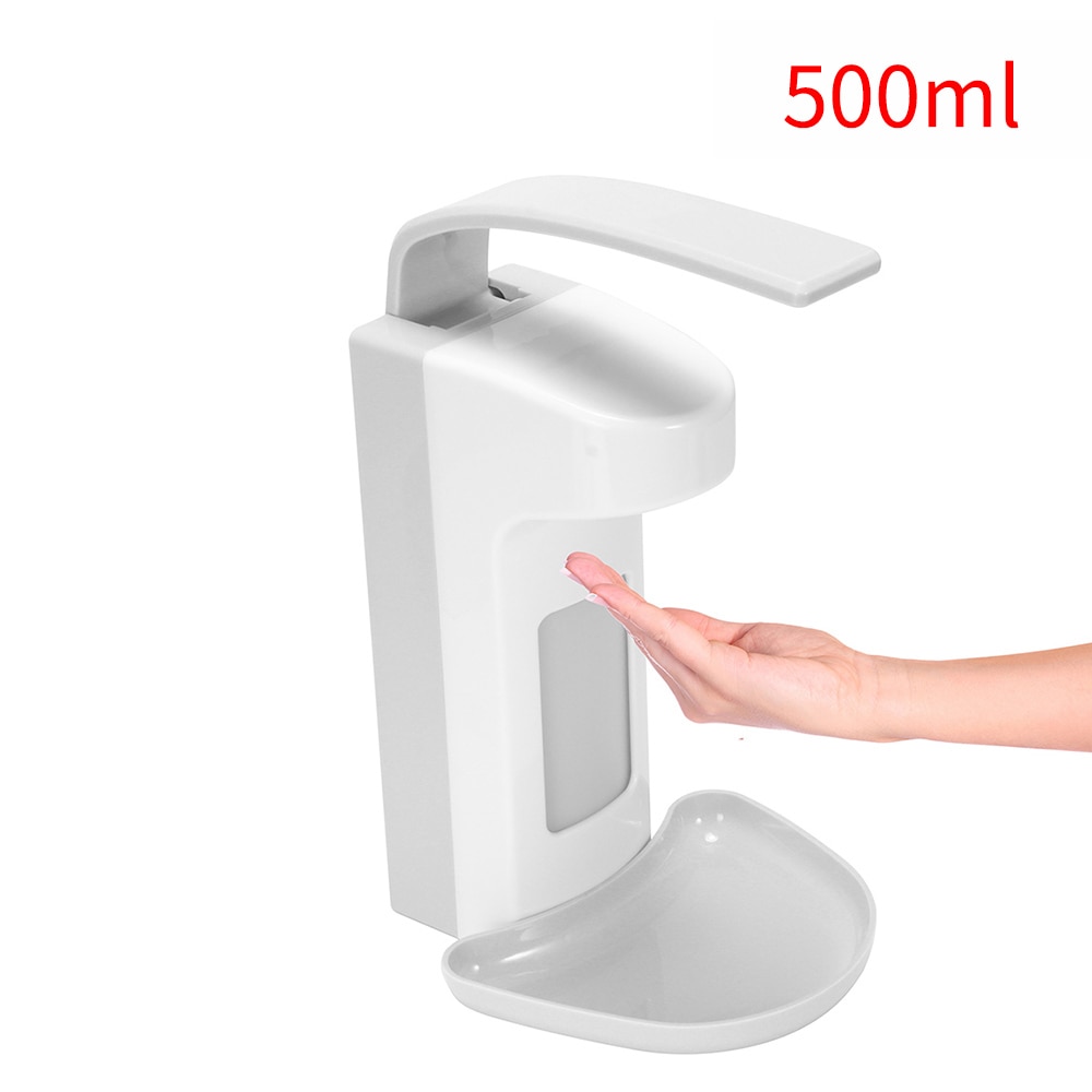 Elbow Press Hand Sanitizer Soap 1000ml Kitchen Disinfectant Spray Dispenser Liquid Soap Dispenser For Bathroom Toilet Hotel: 500ML Type 1