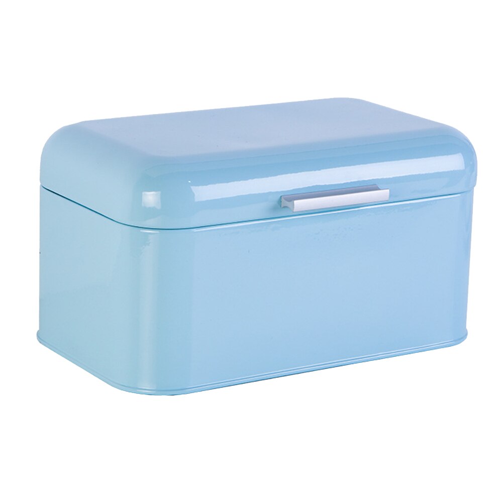 Metal Bread Box Storage Case European Style Retro Kitchen Container Solid Color DAG-ship
