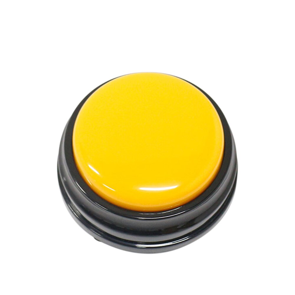 Recordable Talking Sound Button for Kids Easy Carry Voice Interactive Toy Answering Buttons Party Noise Makers: orange