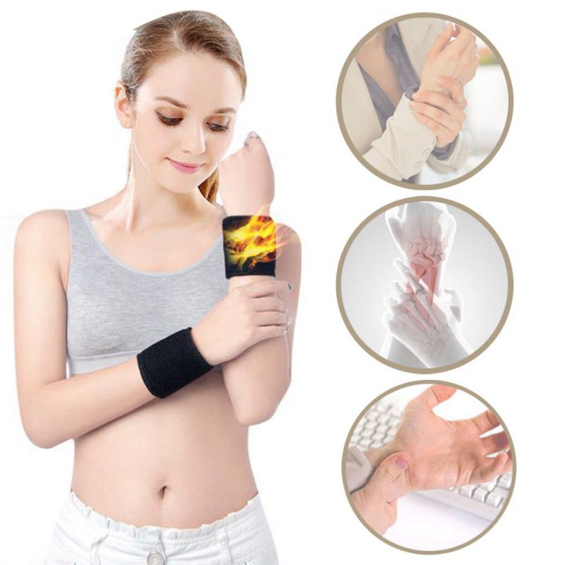 2 Stuks Magnetische Zelfopwarming Therapie Pols Brace Sport Bescherming Riem