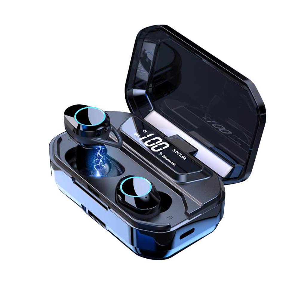 G02 TWS 5.0 Bluetooth 9D stéréo écouteur sans fil écouteurs IPX7 étanche écouteurs 3300mAh LED batterie externe intelligente support pour téléphone