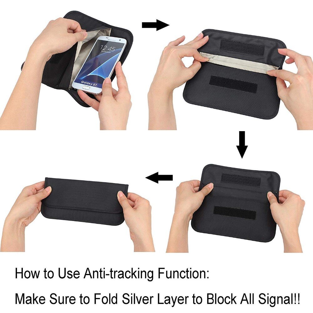 Caja Faraday Para Llaves Coche - Bloqueador De Señales RFID, Protege De Robos, Incluye 3 Bolsas, Tamaño 11.5x9x6.3 Cm