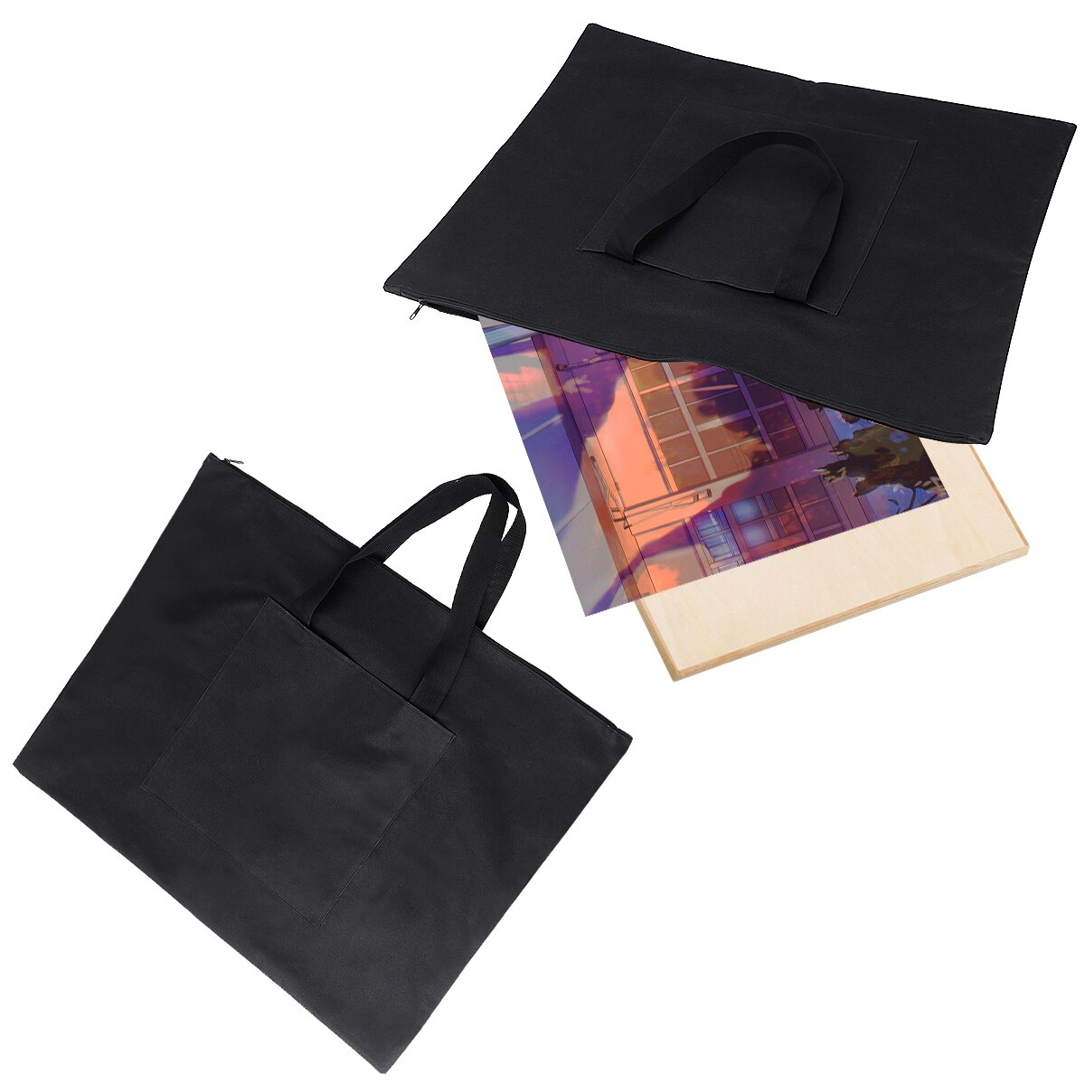 A2 Drawing Painting Board Storage File Bag ​​Document Handbag Drawing Board Bag Adjustable Strap Shoulder Bags