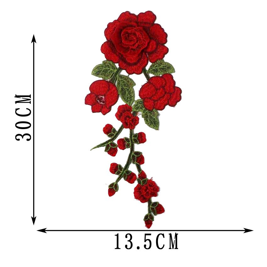 DIY Applique Water Soluble Embroidery Costume Decoration Jeans Patch Decals Accessories