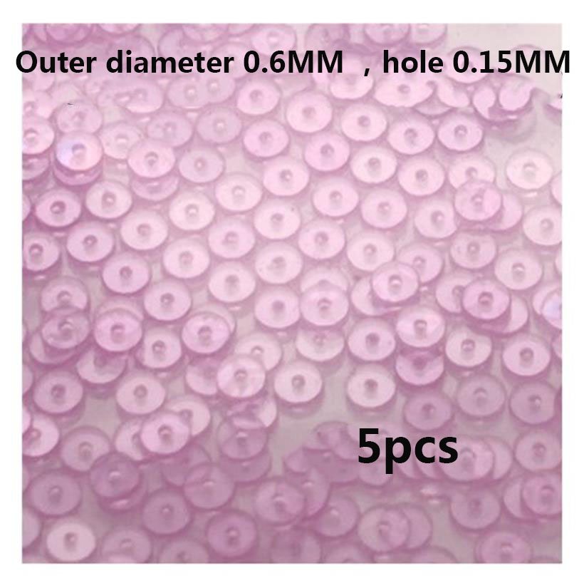 Klokketilbehør universell skinne sekundskinne boreødu edelsten støtdemper rubin klokkedeler: Svart