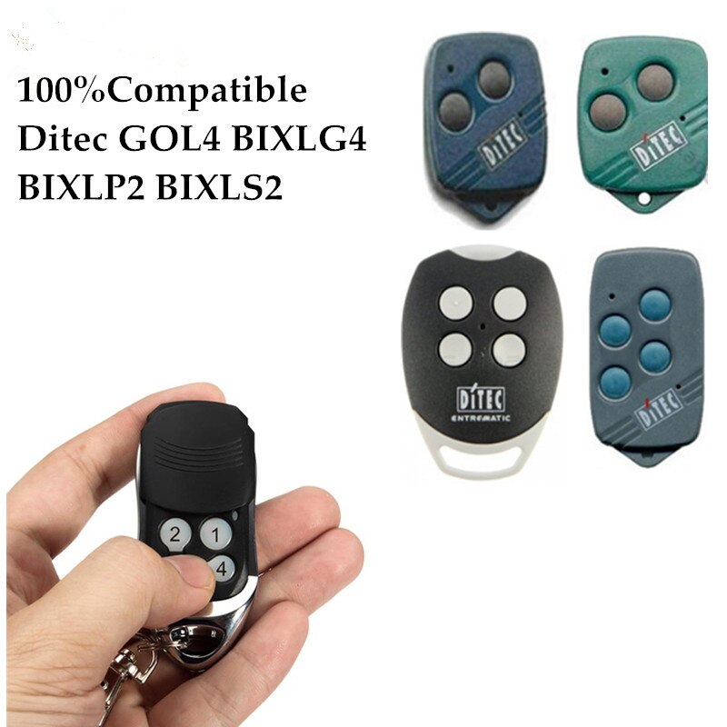 DITEC-mando a distancia para puerta de garaje DITEC GOL4 BIXLP2 BIXLS2 BIXLG4, transmisor remoto