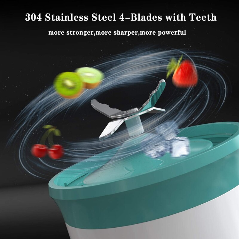 Draagbare Blender Usb Persoonlijke Smoothie Blender On-The-Go/Reizen, Milkshake,Smoothie, Ijs. Mini Blenders Processor Schudden Mixer Maker