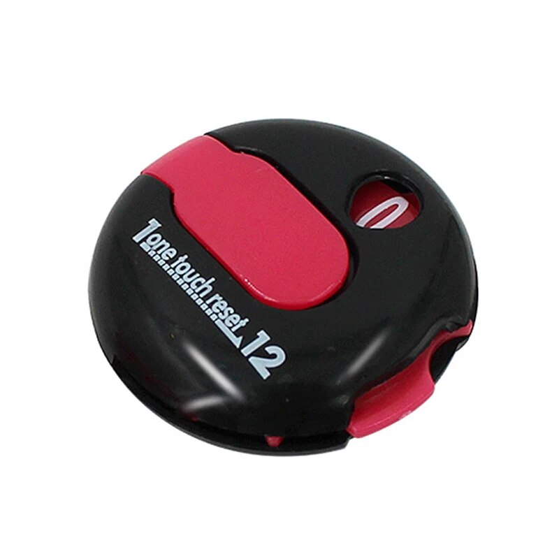 Mini Portátil Golf Stroke Counter, Fácil Reset, Até 12 Strokes, Pontuação Golf, Preto, Branco, Vermelho, Acessórios de Treinamento Golf, 1Pc: YELLOW
