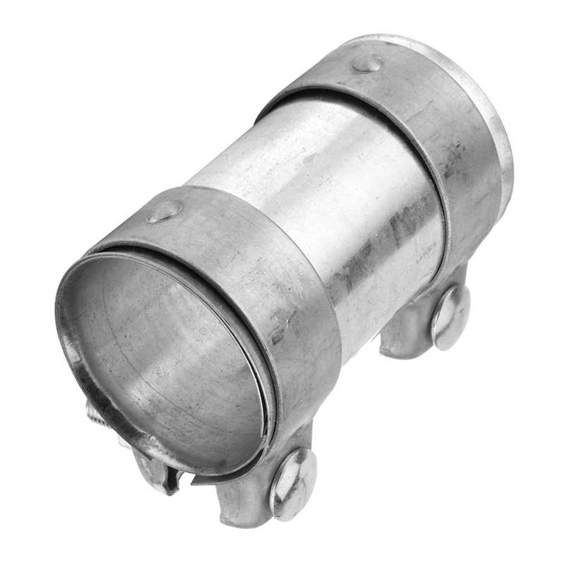 exhaust manifold stainless pipe 2.5in Exhaust Pipe Coupling Connector Double Clamp Tube Joiner Universal Accessory for Car