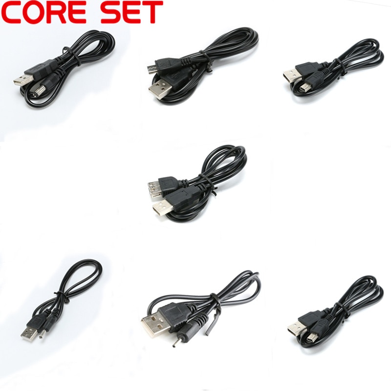 Puerto USB a DC 5,5x2,1mm, conector Mini USB hembra, Micro USB 2,5x1mm 2,0 3,5x1,35mm, conectores de Cable de alimentación DC Barrel Jack