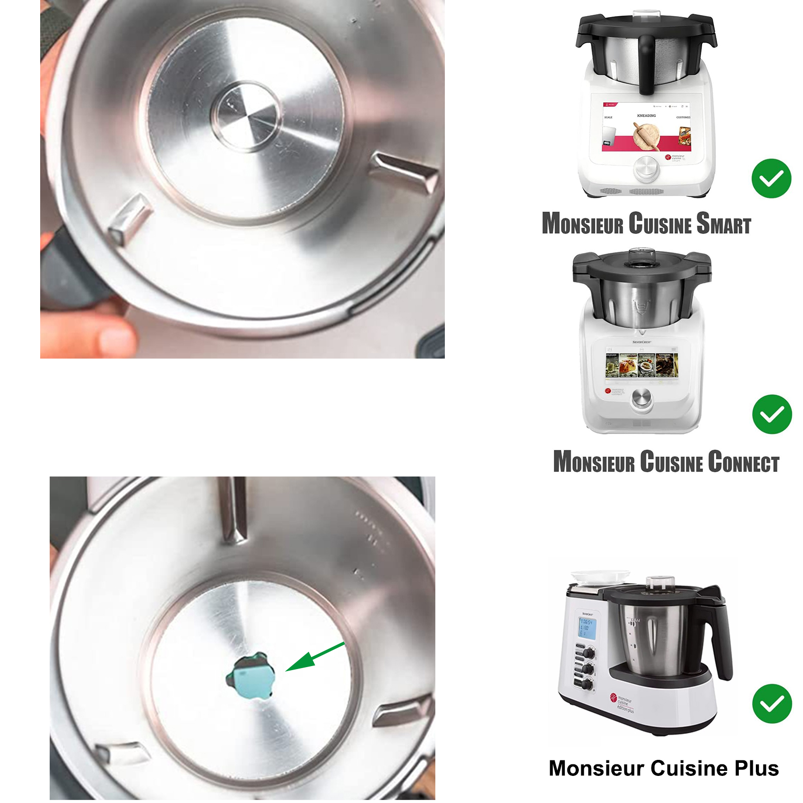 Dopstekker voor Silvercrest Monsieur Cuisine Connect/Smart/Plus Stopper