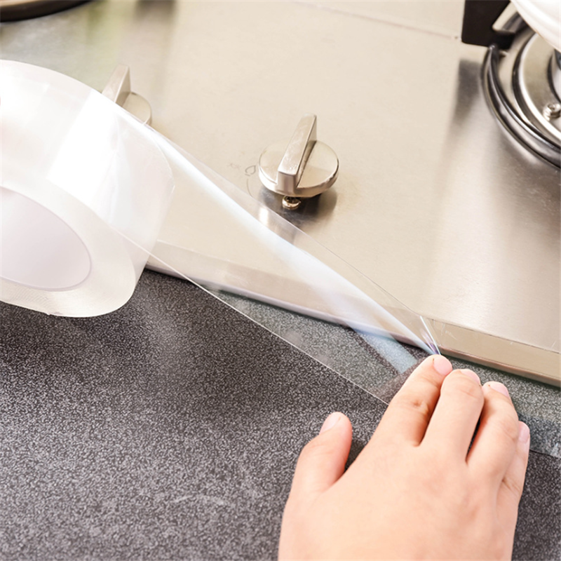 Køkken tilbehør vandtæt tape til køkkenvask forseglingsstrimmel til badeværelse vask køkkenudstyr tilbehør køkkenudstyr