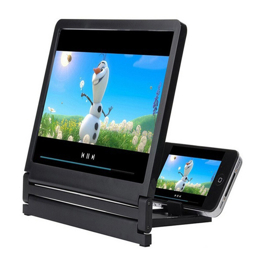 3D Mobile Phone Screen Amplifier Stand Portable HD Video Screen Magnifier Bracket Folding Screen Magnifier Phone Accessories