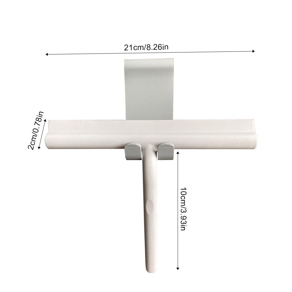 Glass Wiper Scraper Shower Squeegee Shower Squeegee Cleaner With Silicone Holder Bathroom Mirror Wiper Scraper Glass Cleaning: 2