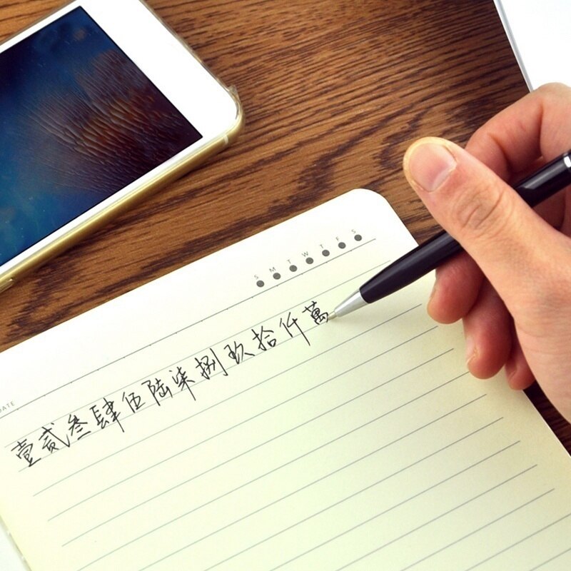 5 stk 2 in 1 touch screen stylus pen+kuglepen tablet smartphone nyttig tablet p til pad smartphone