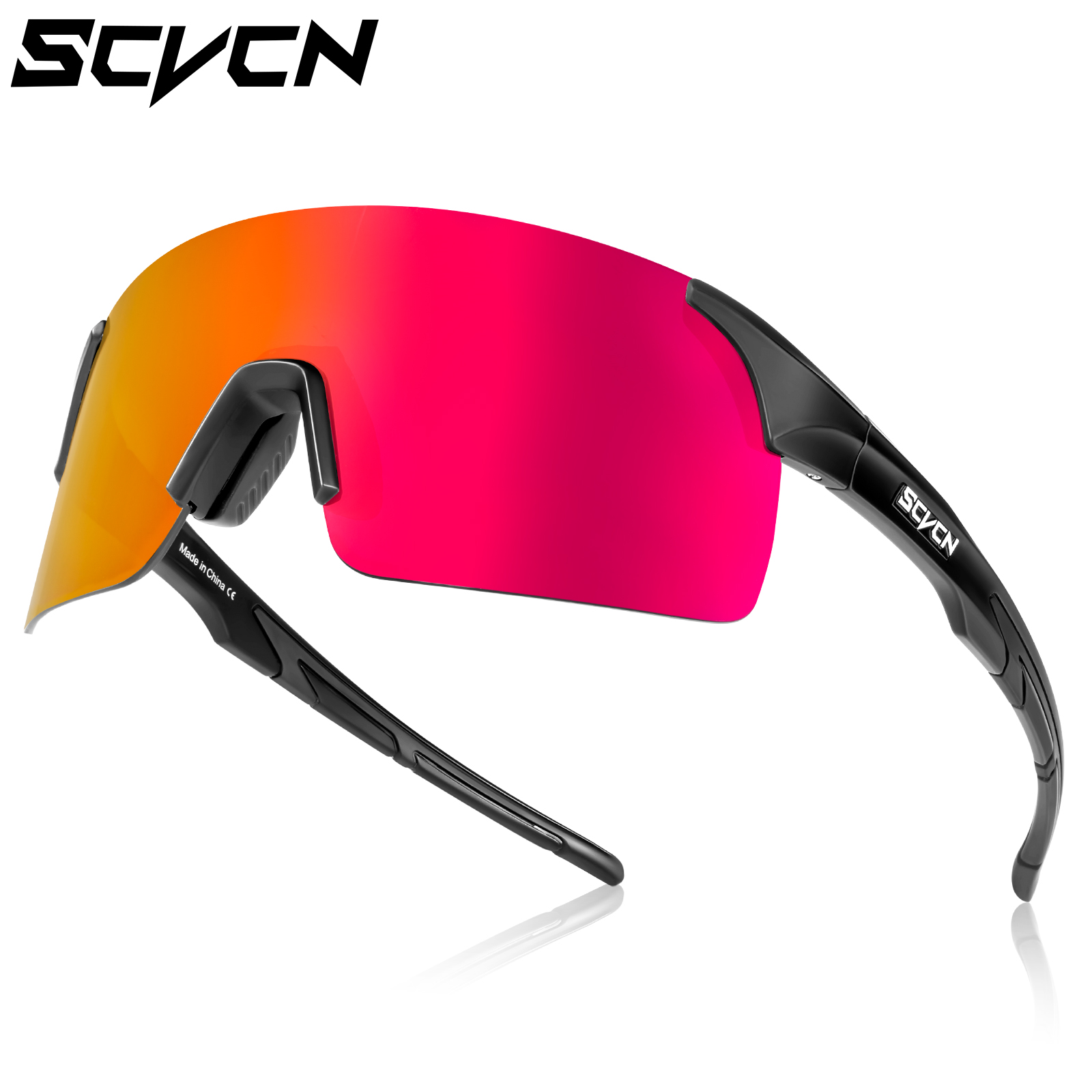 Neue scvcn Herren Fahrrad Sonnenbrille Frauen Fahrrad Brillen uv400 Gold Farbe Sport brille Brille Fahrrad Mountainbike Brille: Weiß