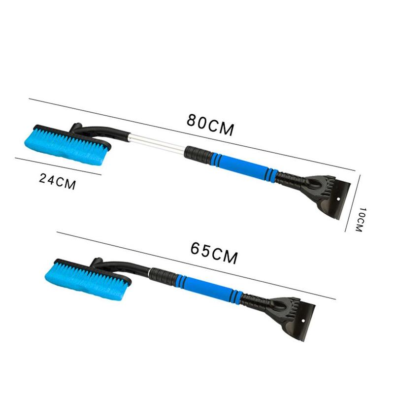 Glass Brush Winter Car Windshield Ice Scraper Extendable Accessories Wash Tool Broom Remover Steel Cleaner B4Q0