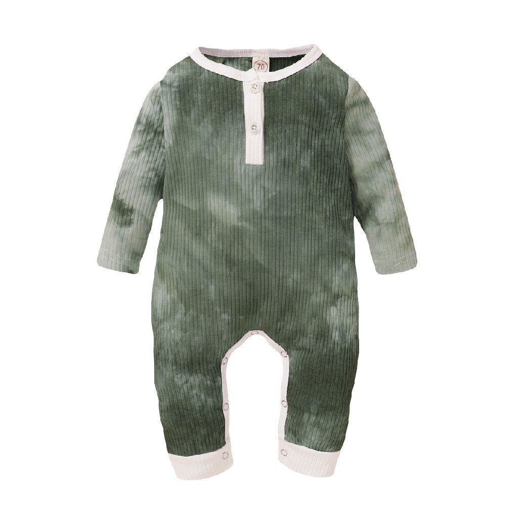 Baby Kleding Voor Pasgeborenen Pasgeboren Baby Baby Jongens Meisjes Lange Mouwen Solid Beknopte Romper Jumpsuit Kleding Для Новорожденных: 3-6M