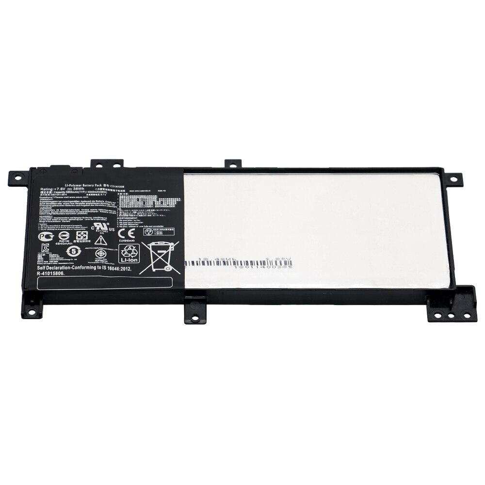 C21N1508 Batterie D&#39;ordinateur Portable Pour ASUS X456U X456UA X456UB X456UF X456UJ X456UR X456UV A456U F456U F456UV K456U R457U 7.6V 38Wh