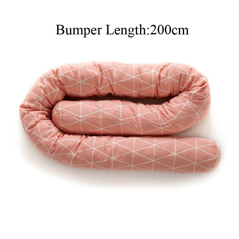 Abnehmbare Baby Nest Bettwäsche Stoßstange Neugeborenes Reise Matratze Schläfer Zaun 85x45cm: Rosa Plaid Stoßstange