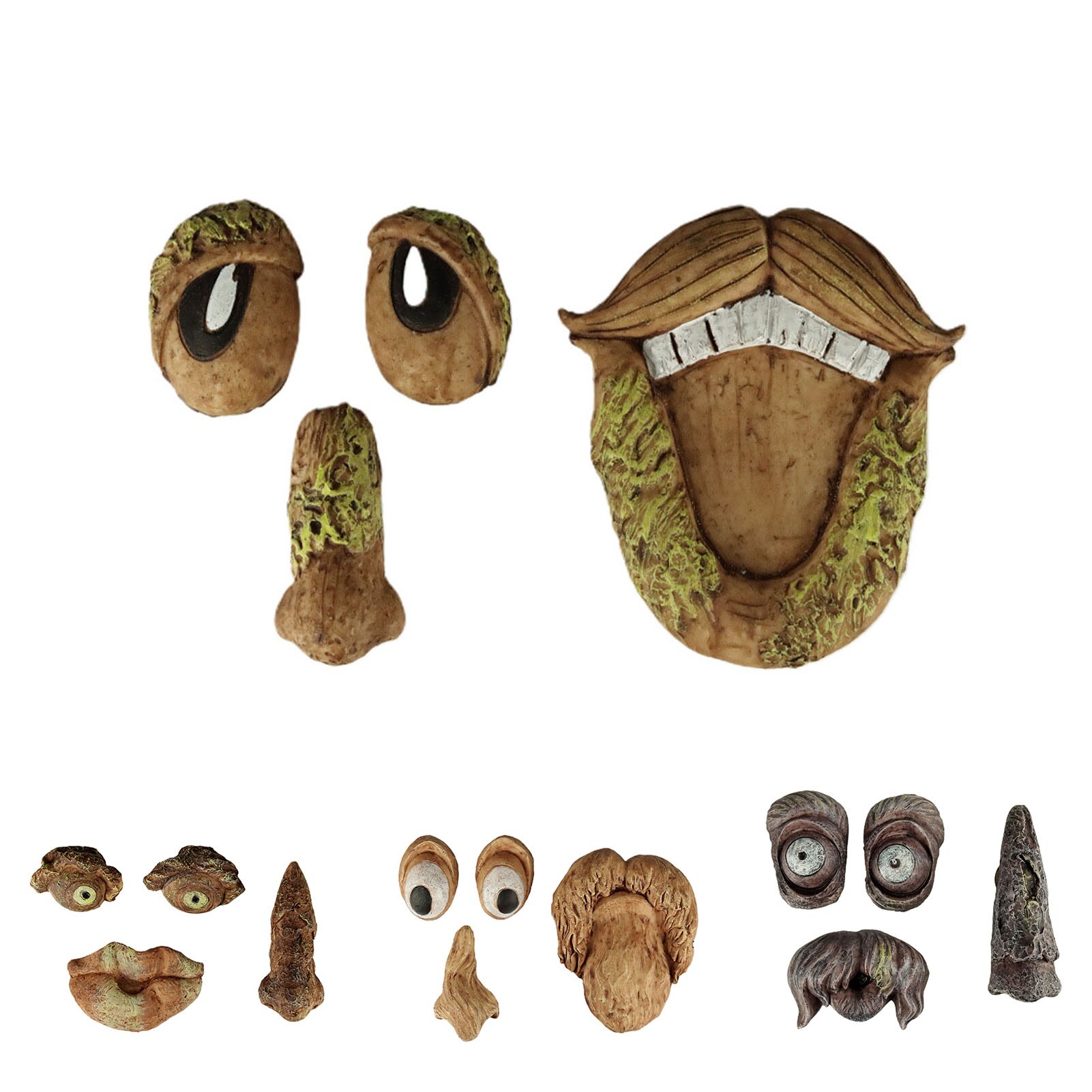 Arbre visage décoration vieil homme visage arbre jardin Peeker drôle fantaisiste extérieur décoration cour Art pour jardin beau travail