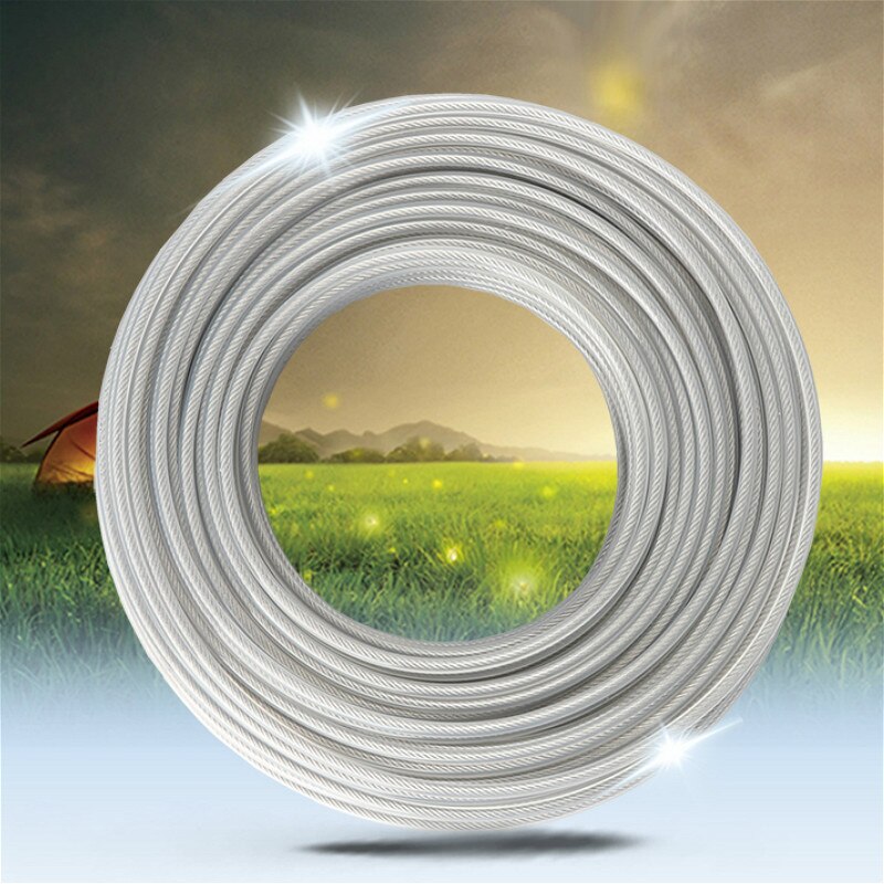 3.0mm 450g Trimmer Wire Rope Cord Line Grass Trimmer Line Inside with Steel Wire, Brush Cutter Nylon Line for Garden Tools Parts