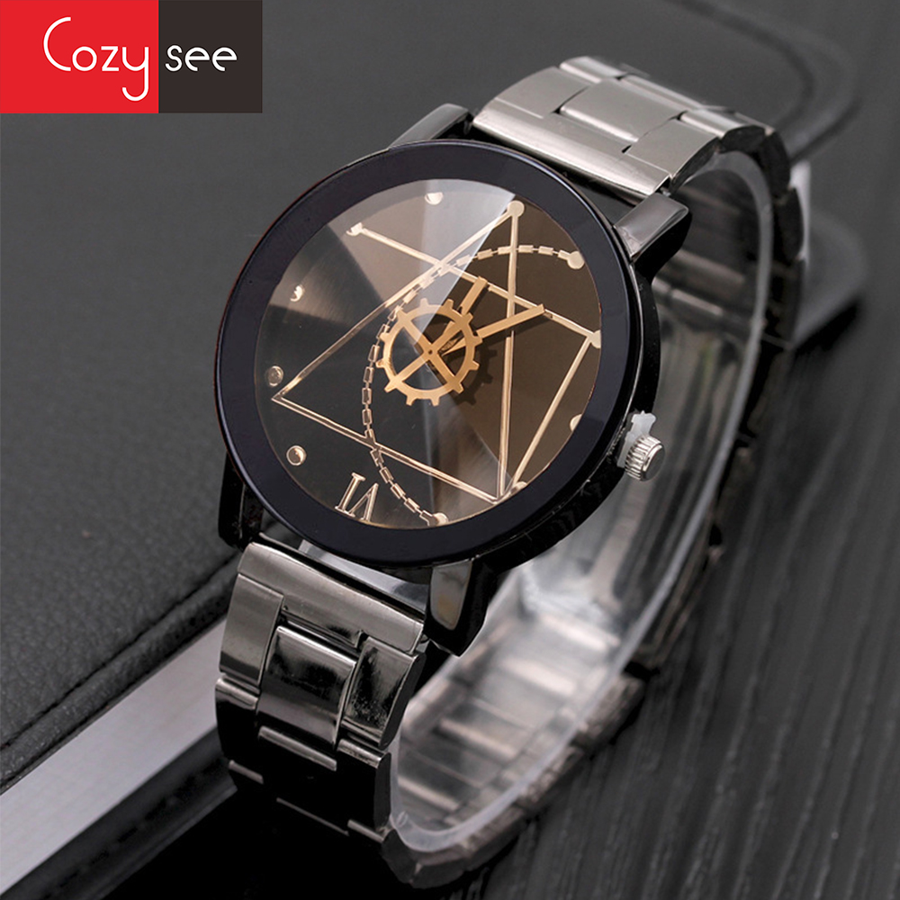 Original Couple montre en acier inoxydable paire montres horloge pour hommes et montre pour femme