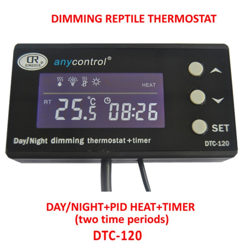 Digitale aquariumthermostaat, pid-temperatuurregelaar, waterdichte sensor, uitlaat, aquariumverwarming, koeler, termostato aquario