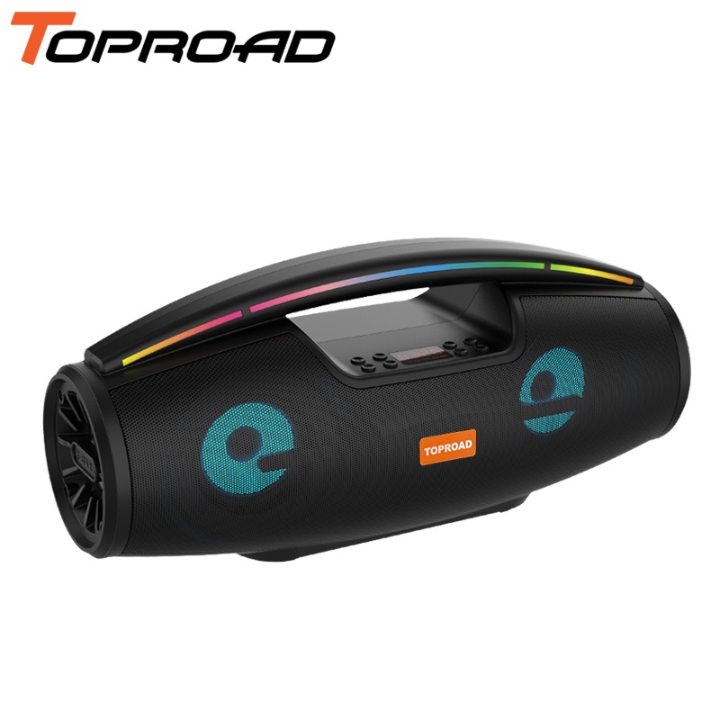 Toproad Bluetooth Speaker 20W Draagbare Draadloze Stereo Bass Outdoor Grote Home Party Boombox Kolom Ondersteuning Fm Radio Led Verlichting: Default Title
