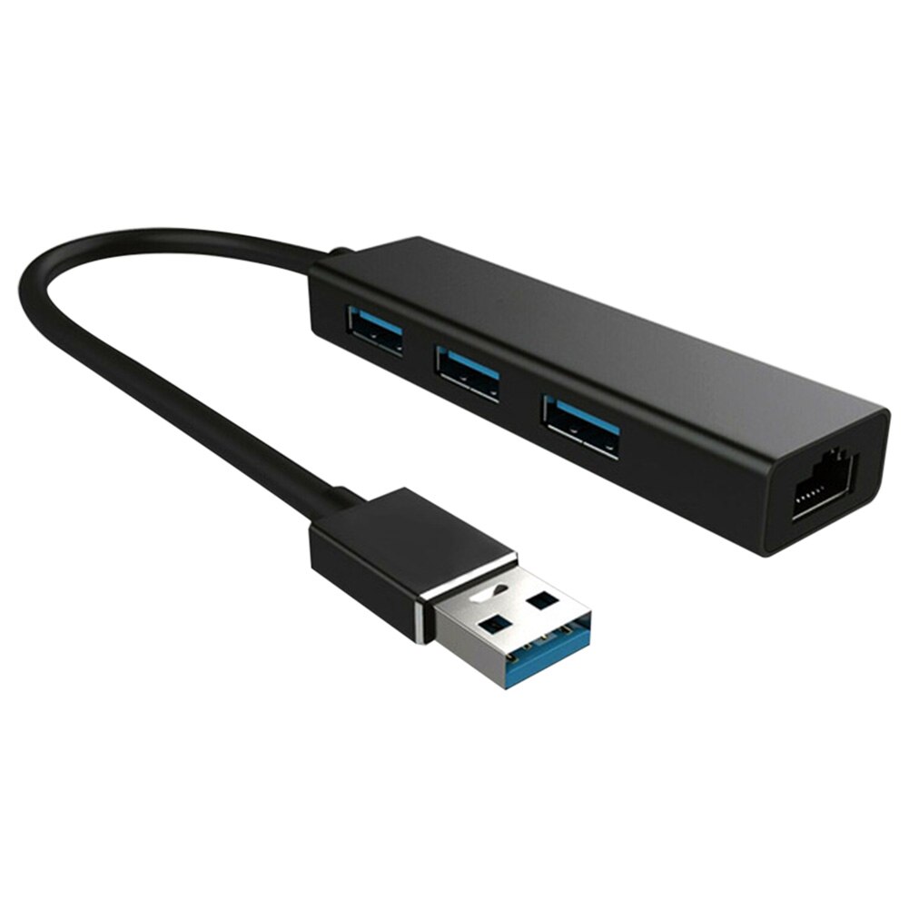 1000Mbps Stable Ethernet Plug And Play USB Network Adapter With RJ45 Converter Home Hub Data Transmission Office Tablets 3 Port