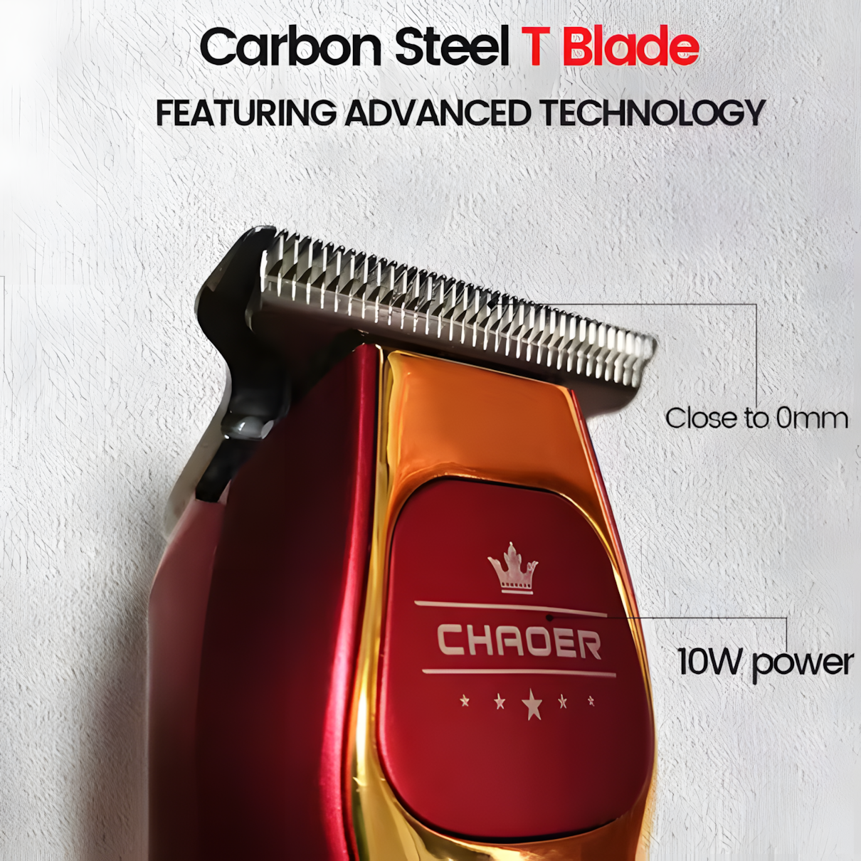 T-Blade Hair Clipper - 0mm Ultra Precise Barber-Grade Shaving & Beard Trimming for Home & Salon Use