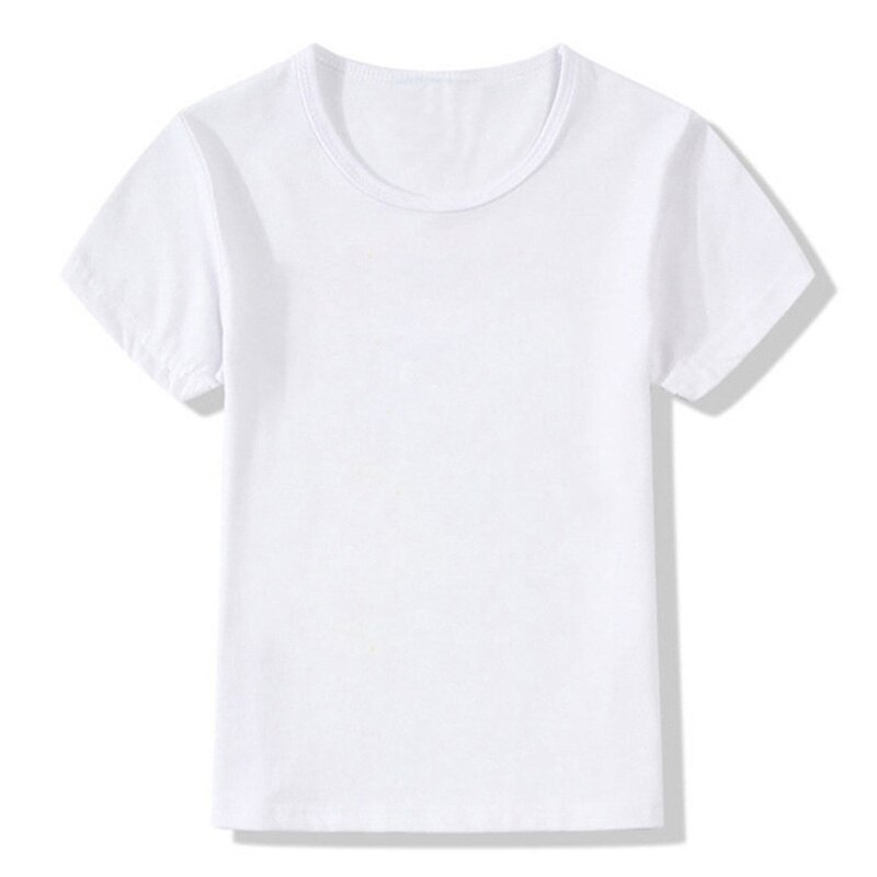 Plain T-shirt Effen Wit T-shirt Zonder Print