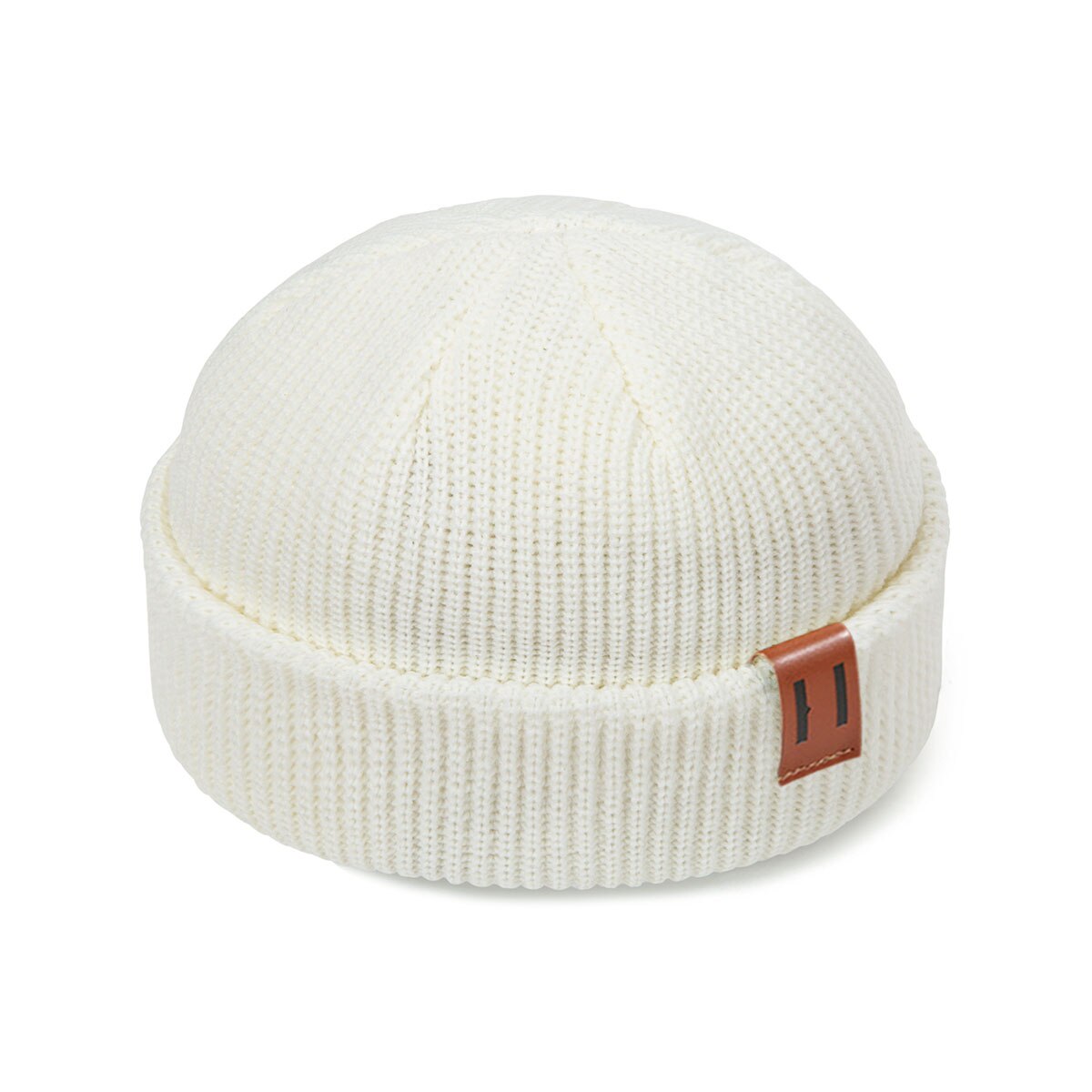 Dames meisjes wintermutsen gebreide wintermutsen skullies halve meloen mutsen heren warme mutsen unisex gorras: Wit