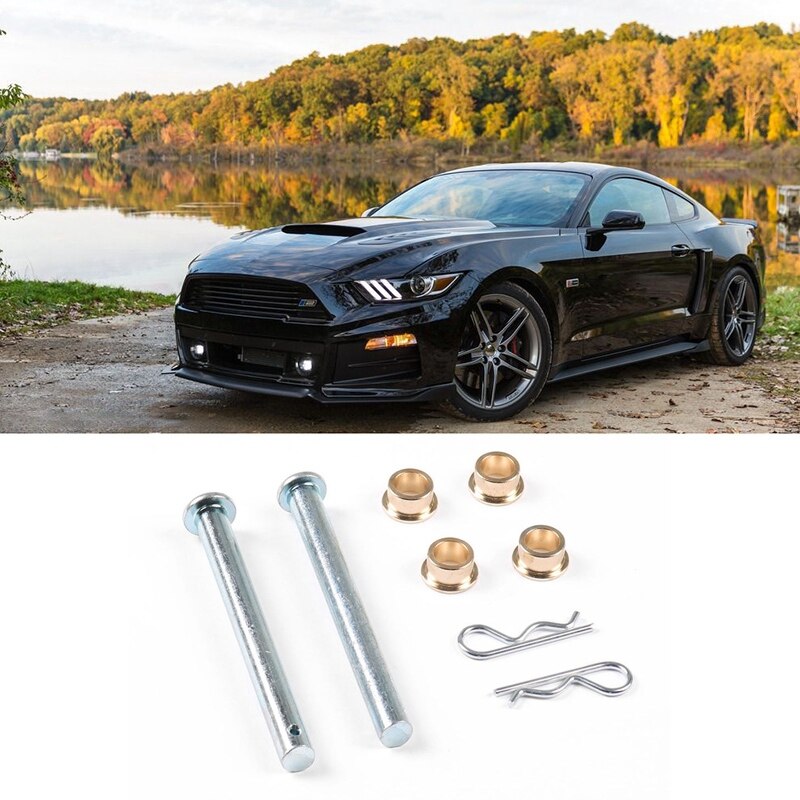 Car Door Hinge Pin Pins Kit with Bushings Replace Hardware for Ford Mustang 1979-1993: Default Title