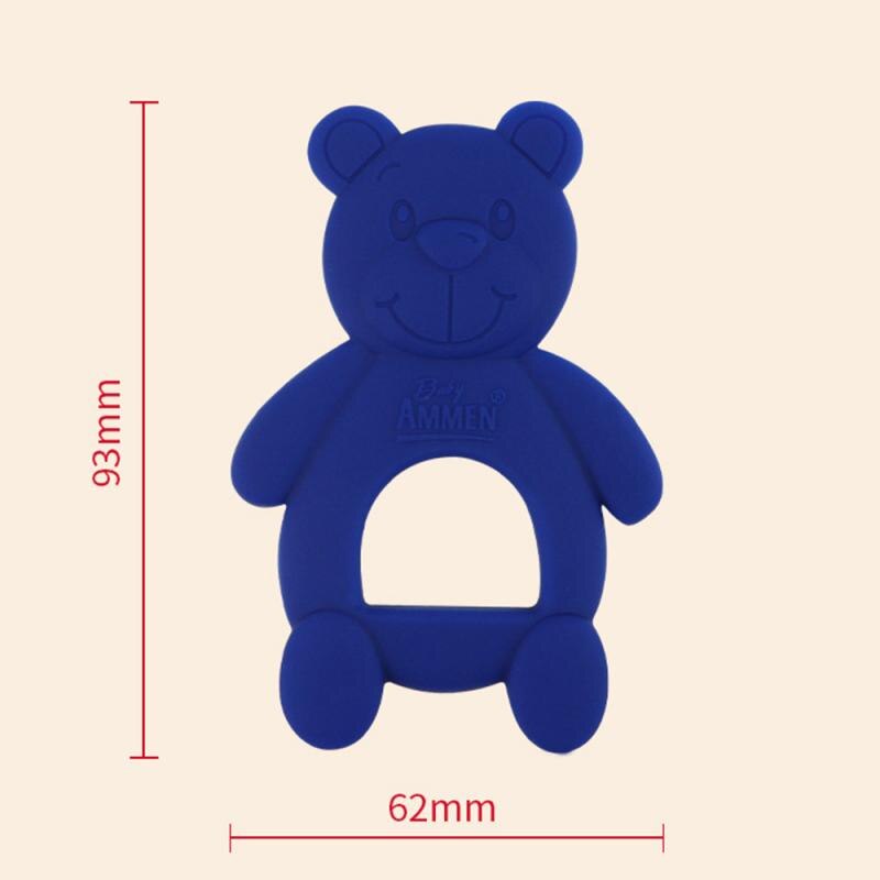 Baby BeißRing Silikon Nette Bär Molaren Stock Baby Jungen Mädchen Zähne Werkzeug Baby neutral Sicher ungiftig Baby Beißringe