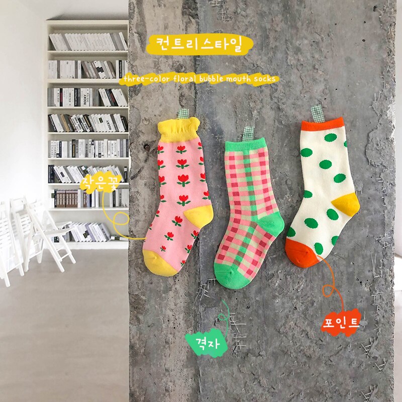 3 Pairs Kids Baby Peuter Meisje Kniehoge Sokken Stroken Kinderen Katoen Lange Sokken