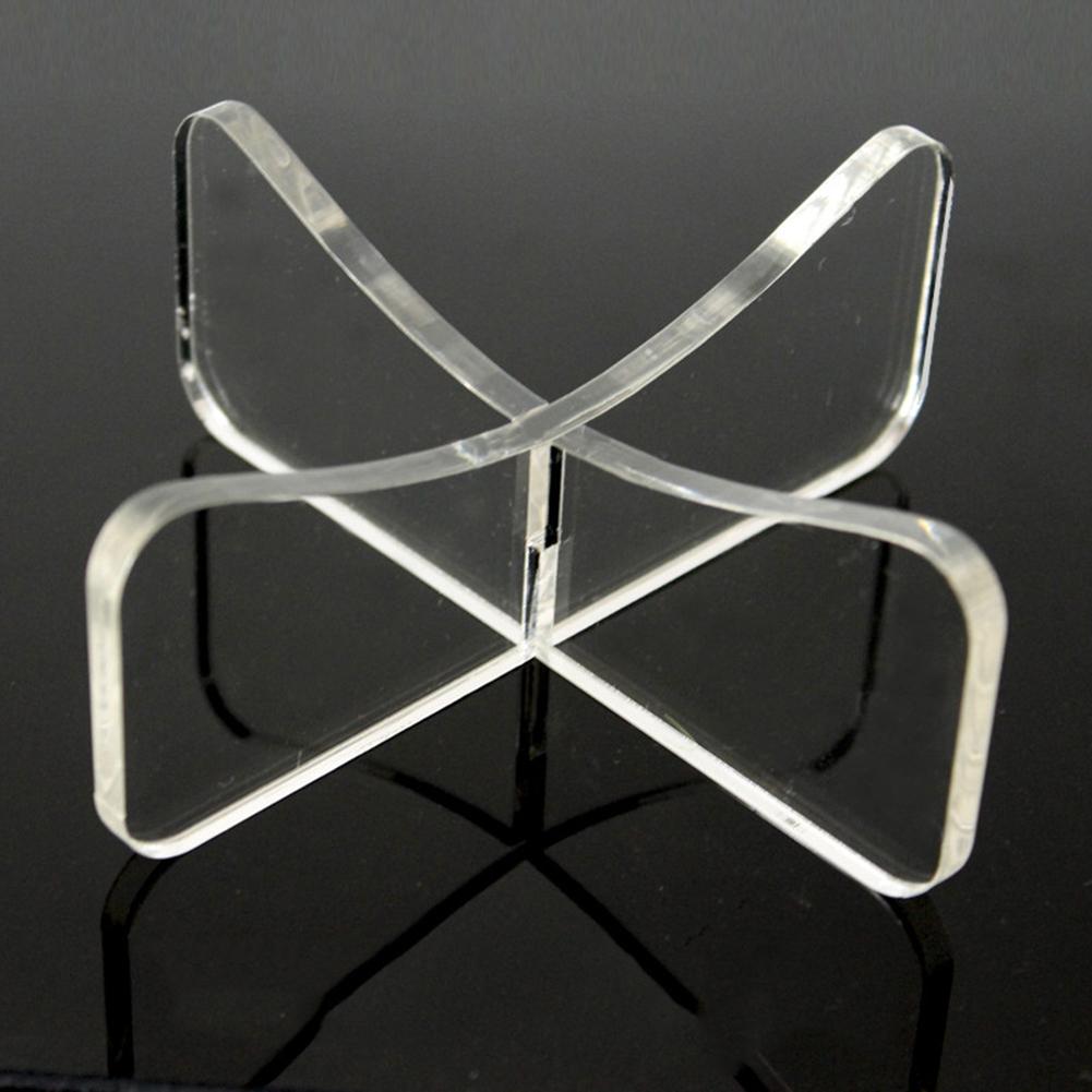 Akryl multifunktions display stativ bowling rugby basket fotboll bollhållare transparent akryl rack support bas