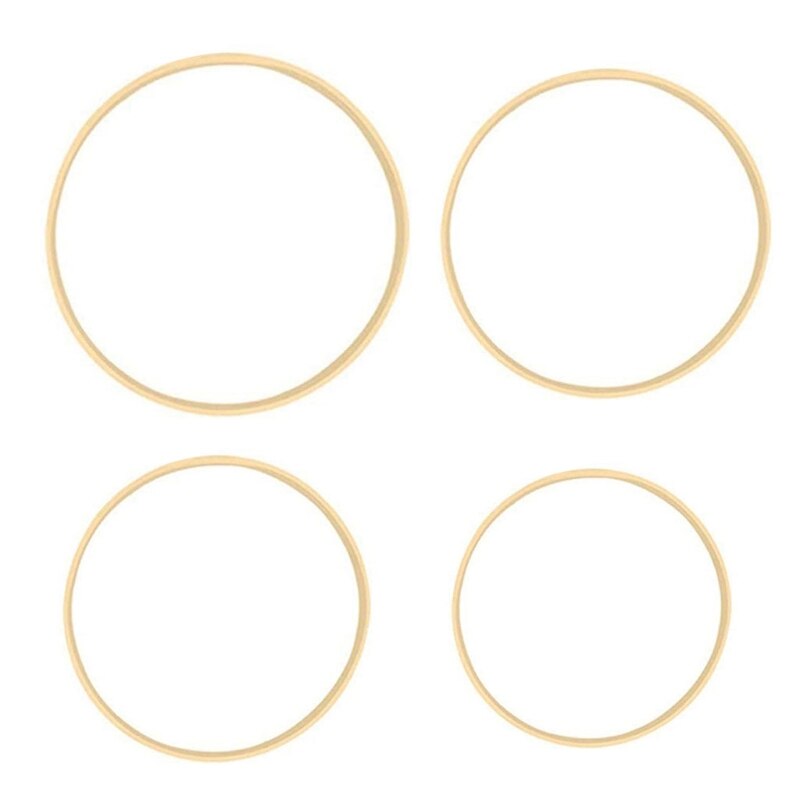 10/15/18/20Cm Macrame Bamboe Hoepel Ambachtelijke Dream Catcher Ring Cirkel Diy Materiaal