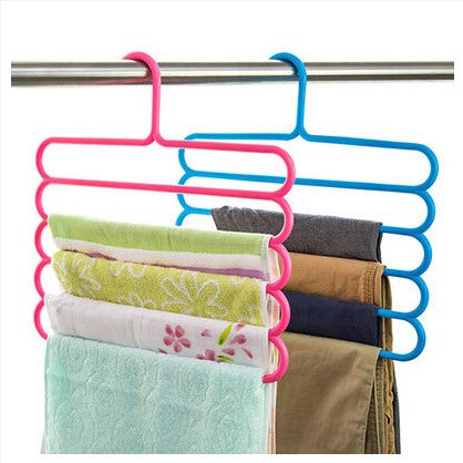 Magic Drying Rack Pants Hanger Holder Multifunction Trouser Clothes Hanger Tie Scarfs Belt Towel Drying Rack Storage Rack Holder