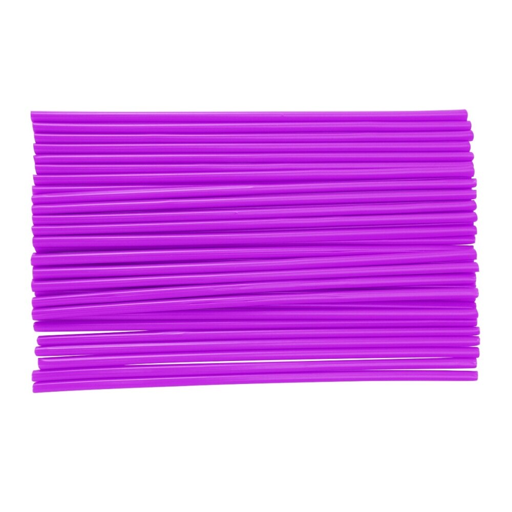 Fundas para radios de bicicleta, Kit Protector para llanta de rueda de Motocross, MTB, color rojo, 75 Uds.: Purple