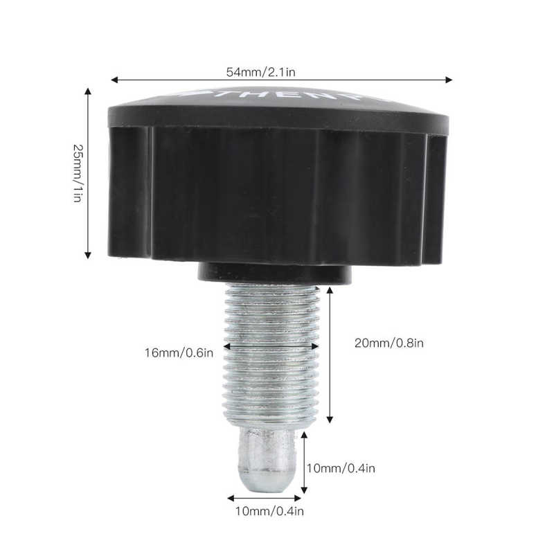 Zerone Fitness Einstellknopf 5 Stück M16 - Zugstifte Für Heimtrainer & Fitnessgeräte