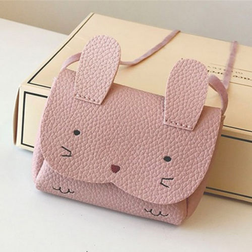 4 Colors Newest Baby Kids Coin Purse Girls Cute Mini Wallet Shoulder Messenger Bags: Pink