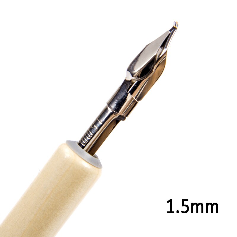 Lifemaster jujiang nib pen / springvand dip pen rundt tip til kalligrafi / tegneserie maleri / musikalsk notation kunst: 1 punkt 5 mm