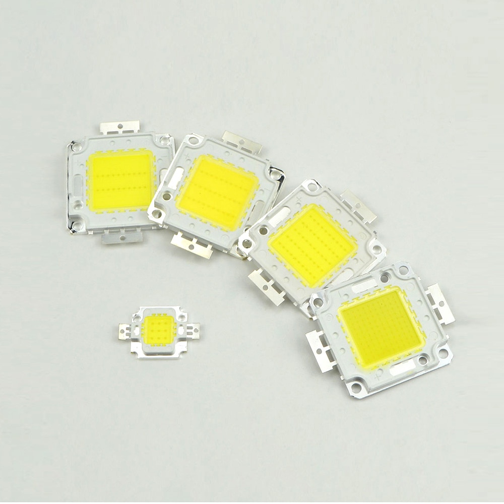 1 Uds. De potencia completa 10W 20W 30W 50W Chip integrado de alta potencia LED Chip DIY lámpara LED soporte de cobre para foco reflector de bombilla