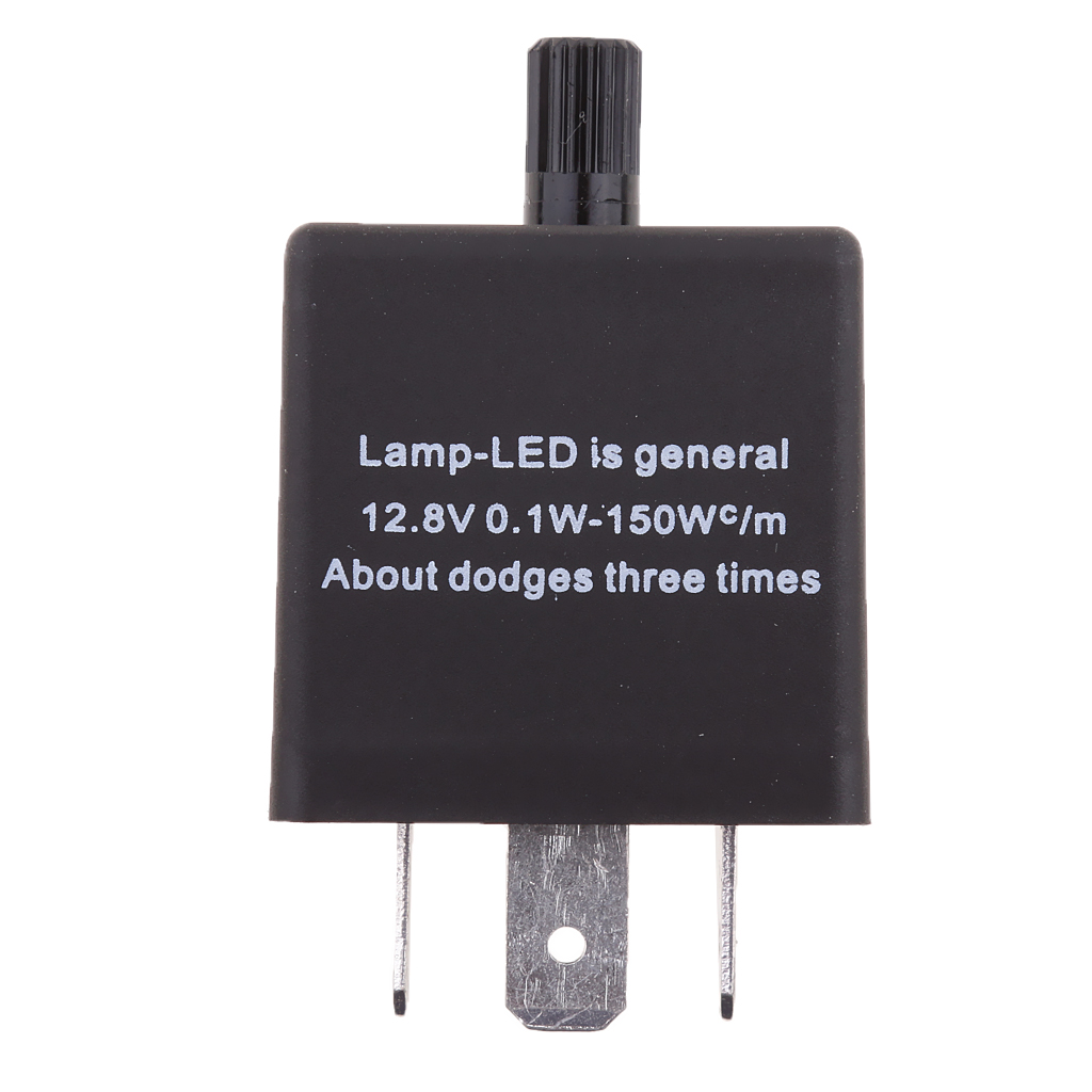 Luz intermitente LED para coche, 3 pines de relé de CF-13, 12V, fijo, intermitente