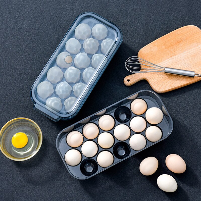 16 grade ovo caixa de armazenamento ovo geladeira recipiente portátil ovo organizador caso multifuncional titular ovos acessórios da cozinha