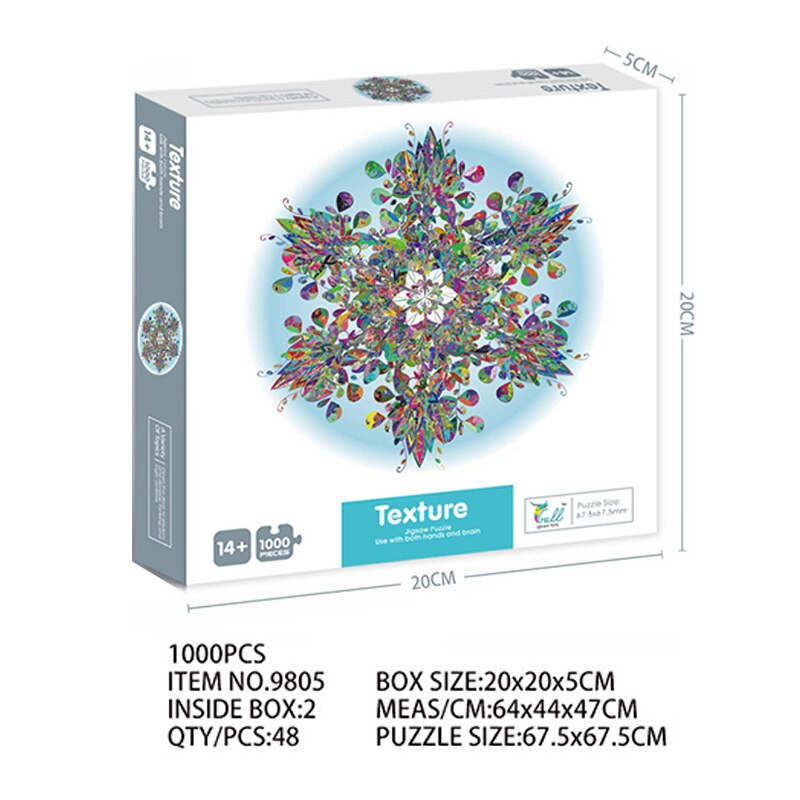 Runde Puzzle Mond/Erde Puzzle 1000 Stück Erwachsene freundlicher Puzzle Puzzle Spielzeug Herausforderung Spiel freundlicher Pädagogisches Spielzeug: 9805