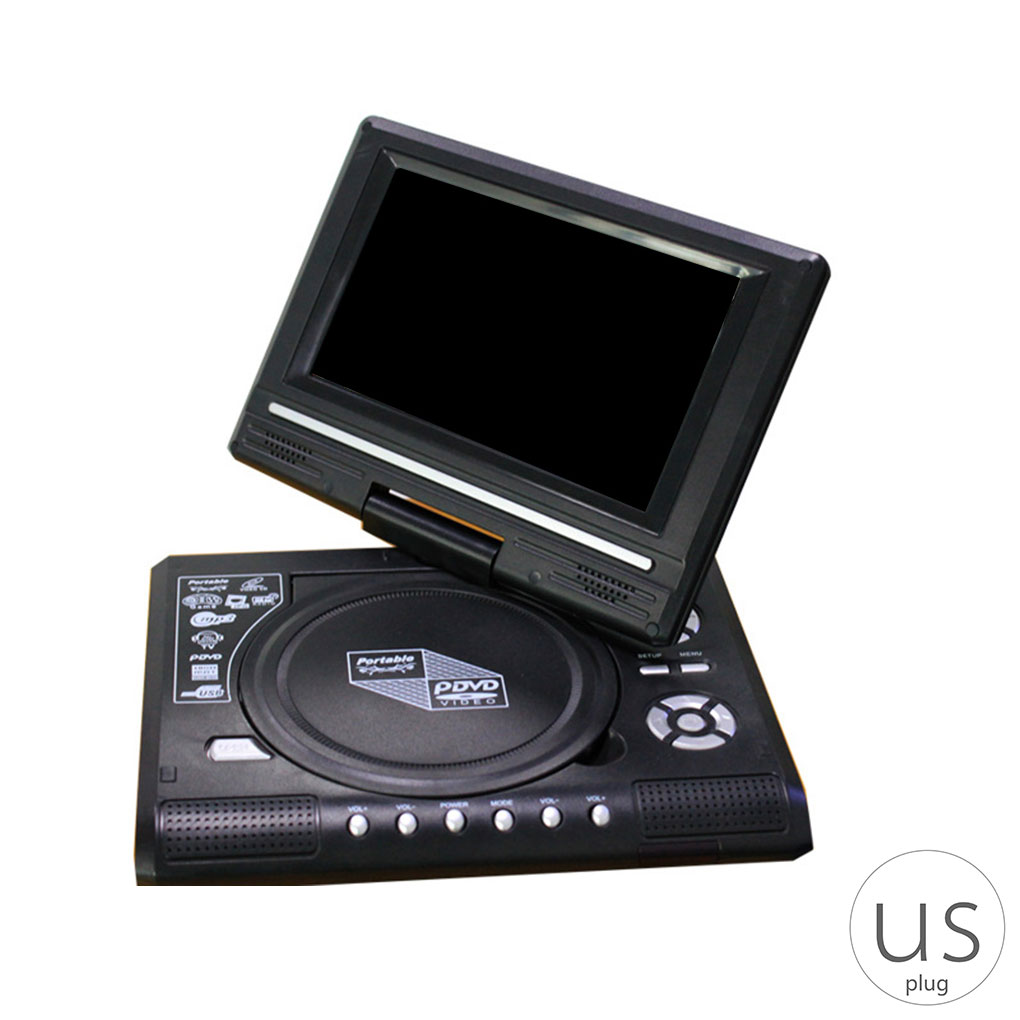 Lecteur DVD Portable 270 degrés Rotation écran HD lecteur vidéo voyage Mini DVD dispositif de lecture