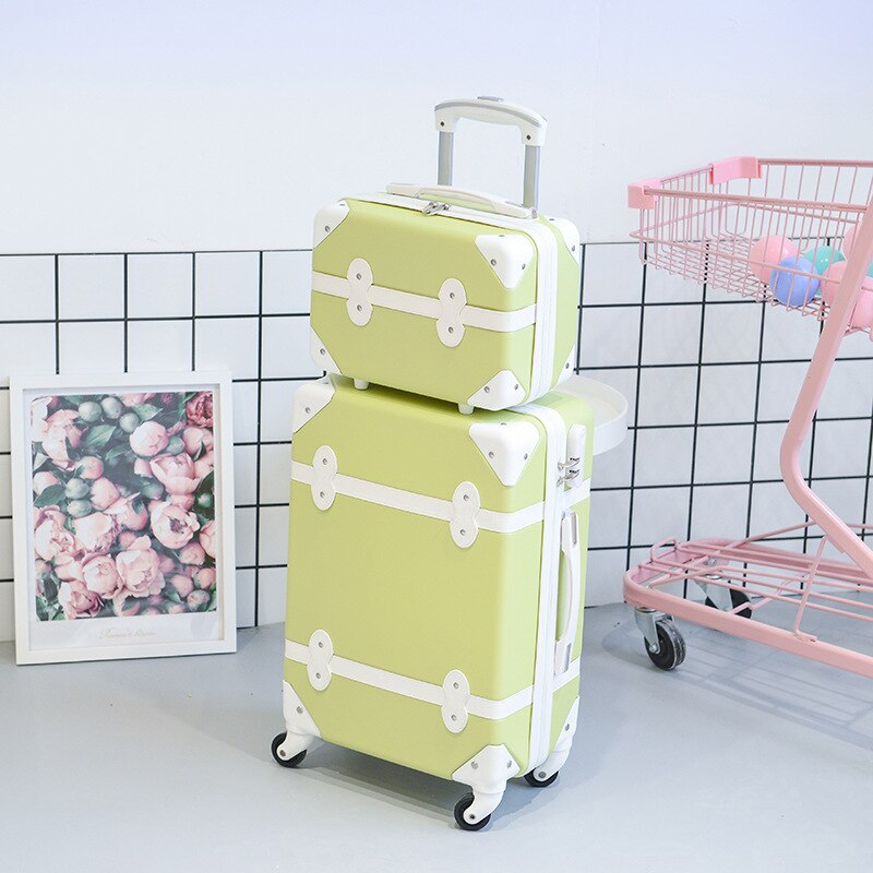 trend luggage student retro trolley case universal wheel suitcase network explosion luggage travel luggage