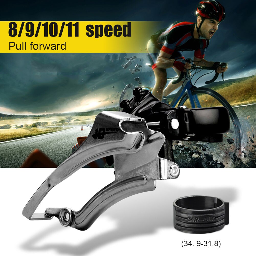 Transmissão de bicicleta mountain bike frente desviador 7/8/9/10/11 velocidade apto para shimano sistema transmissão desviador da bicicleta peças